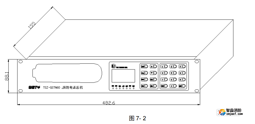 海灣TSZ-GSTN60消防電話總機接線安裝技術